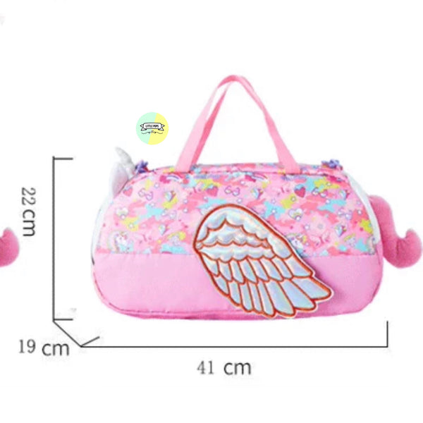 Medium Size Pink Unicorn Character Shaped Shuffle Bag