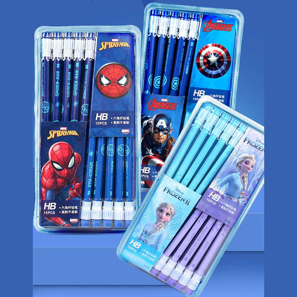 Cute 20 pcs Character Pencils Set with Rubber Topper