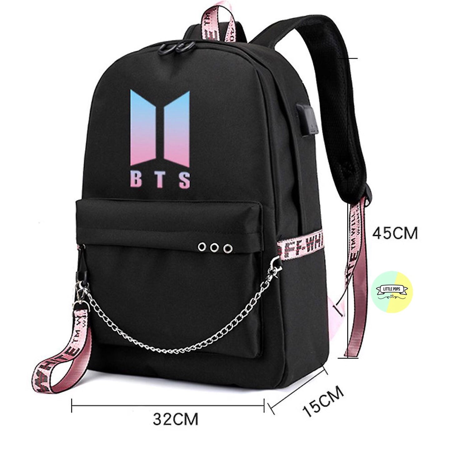 PSHNDB Kpop BTSS Backpack With Audio Cable USB Qatar