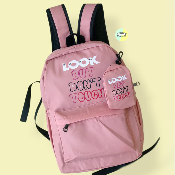 Trendy Design "Don't Touch" Bag pack