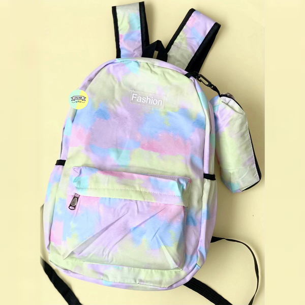 Tie & Dye Bagpack with small pouch