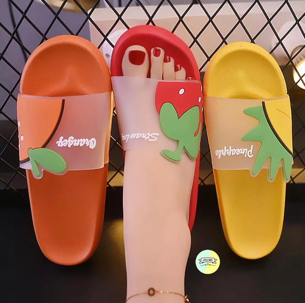 Cute Comfy PVC Fruity Slippers