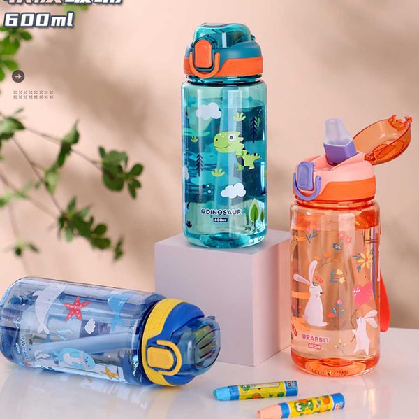 Adorable Plastic Printed Character Water Bottle