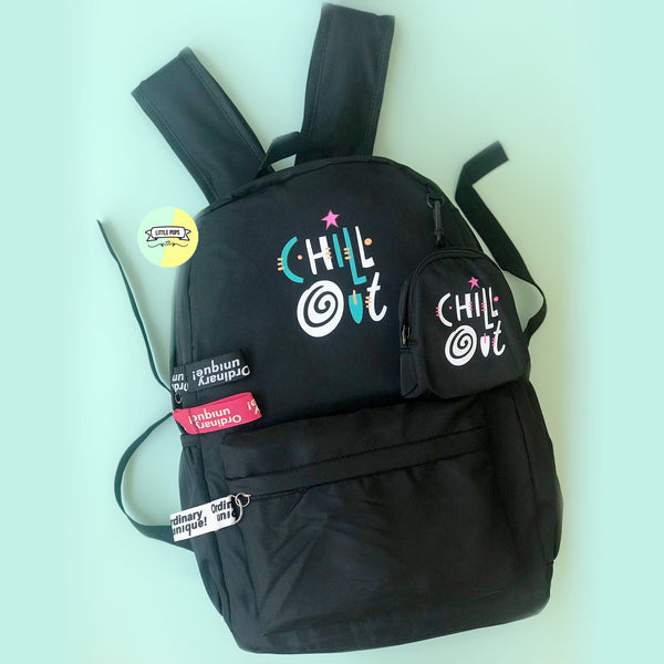 Quirky "Chill Out" Bag pack Design