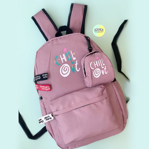 Quirky "Chill Out" Bag pack Design
