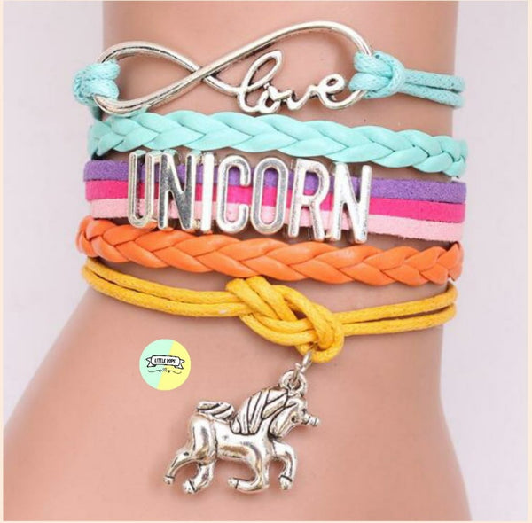 Unicorn Multi-Layered Charm Bracelet - Teen Jewellery Collection