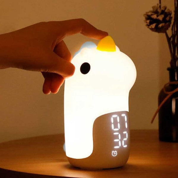 Cute Unicorn Night Lamp and Digital Clock